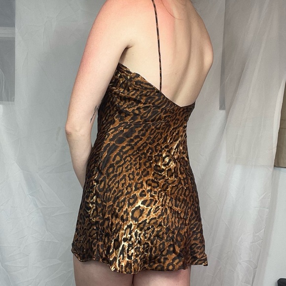 Vintage gold label VS leopard print slip - Picture 3 of 4